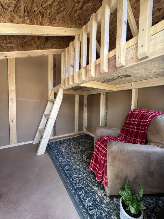 EZ-Fit 6x7 Wood Playhouse Kit Wood Floor Included