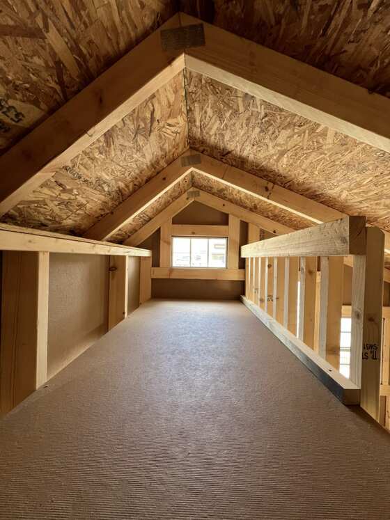 EZ-Fit 6x7 Wood Playhouse Kit Loft Interior