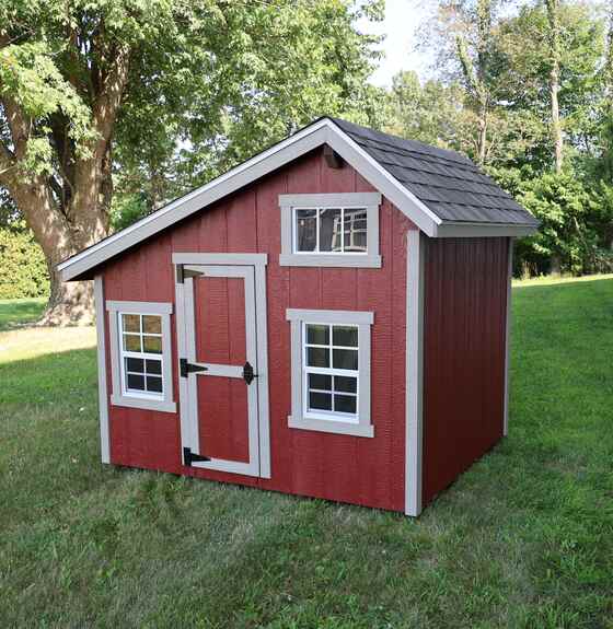 EZ-Fit 6x7 Wood Playhouse Kit Side View