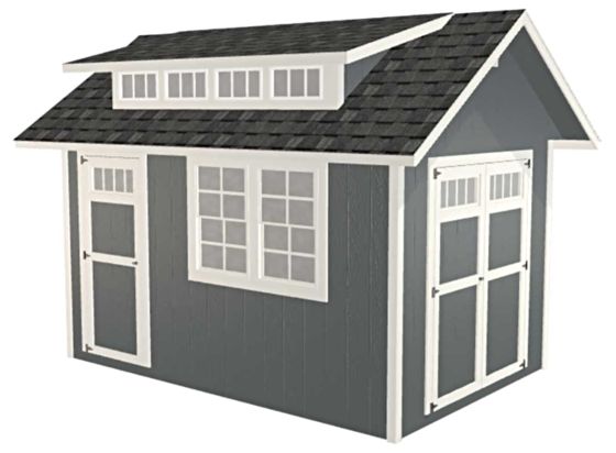 Introducing the EZ-Fit 8x12 SkyView Panelized Wood Shed Kit