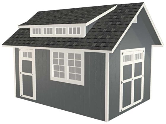 Introducing the EZ-Fit 10x12 SkyView Panelized Wood Shed Kit
