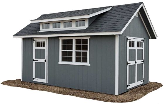 Introducing the EZ-Fit 10x16 SkyView Panelized Wood Shed Kit
