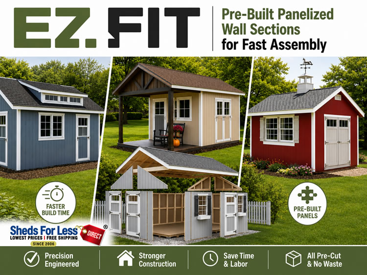 EZ-Fit Wood Sheds