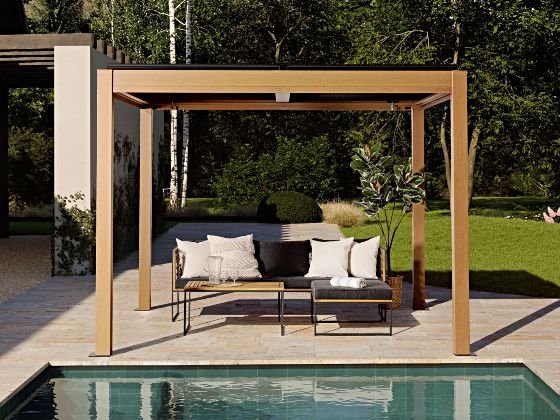 Elevate your outdoor space with the Gazebo Penguin Vikos 10x10 Pergola in a warm wood finish. Whether hosting guests, relaxing solo, or adding a touch of natural elegance, this pergola blends timeless style with modern function. More than just a shelter- it's a statement of refined outdoor living.