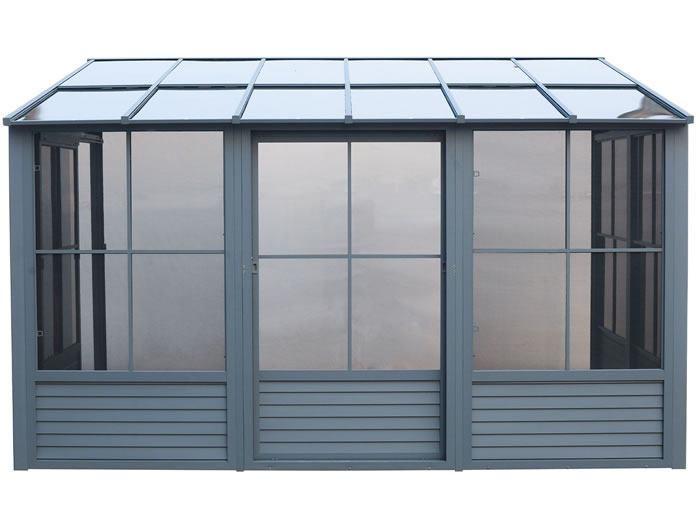 Gazebo Penguin 10x12 Florence Wall Mounted Solarium - Grey