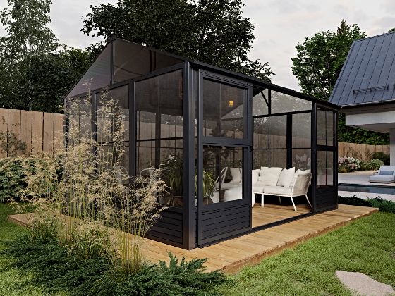 Elevate your lifestyle with the Gazebo Penguin 11x14 Myrdal Metal Roof Solarium-built for year-round comfort, quiet mornings, and stylish outdoor living. Make it yours today!