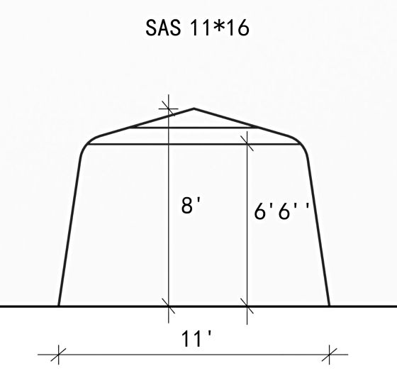 Gazebo Penguin 11x16 Car Shelter Measurements
