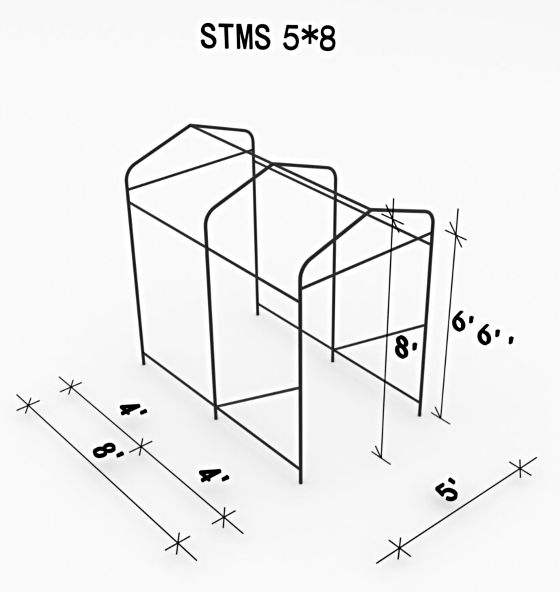 Gazebo Penguin 5x8 Utility Tractor Shelter Measurements