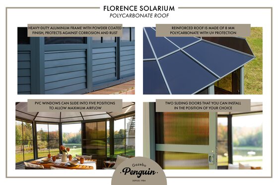 Florence 12x12 Solarium Features & Benefits