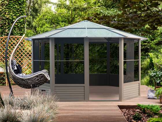 Florence 12x12 Solarium Assembled on Backyard