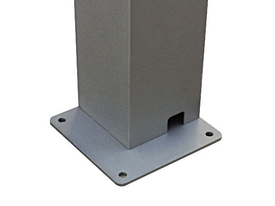 Pre-Drilled Base Plate and Anchoring System for Added Security