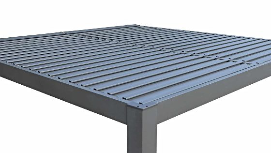 Louvers are controlled manually by crank handle. Can be opened and closed as you like.