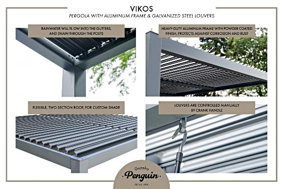 Key Features of Vikos Pergola by Gazebo Penguin