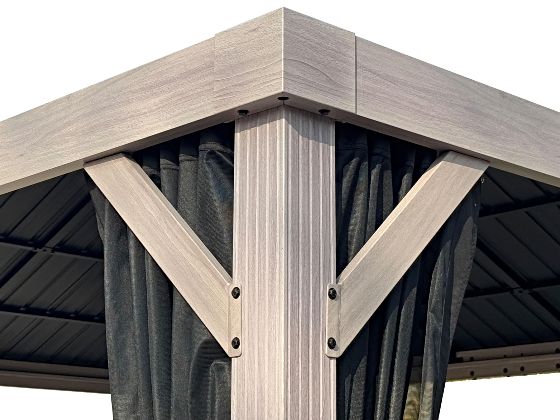 Extra Wide Posts Providing a Sturdy Heavy-Duty Gazebo