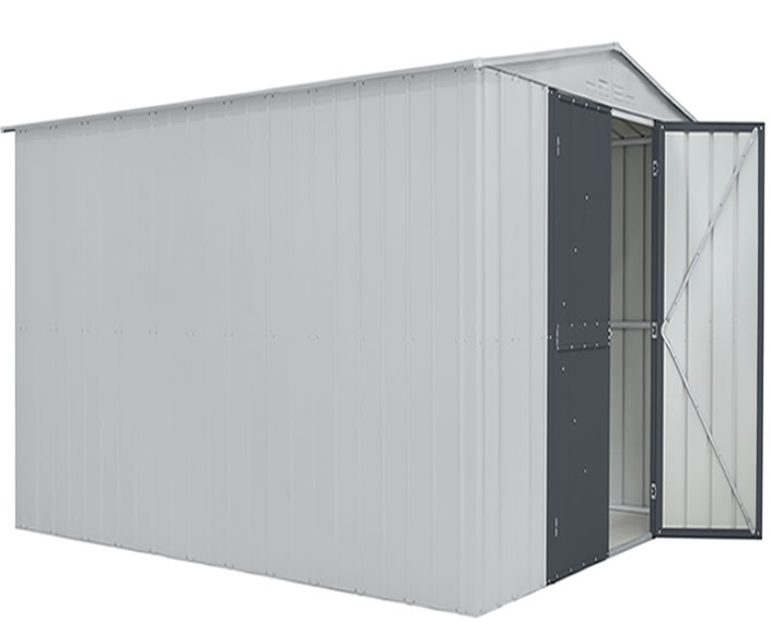 Globel 10x12 Gable Roof Metal Storage Shed Kit (GL1006)