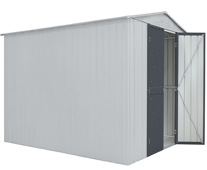 globel 10x12 gable roof metal storage shed kit gl1006