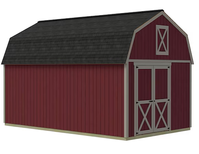 Handcrafted Homestead 12x20 Pre-Cut Wood Barn Kit
