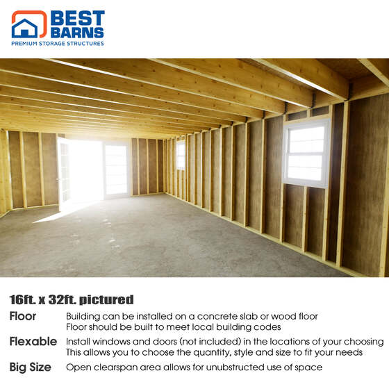 Handcrafted Homestead XL Barn Shed Kit
