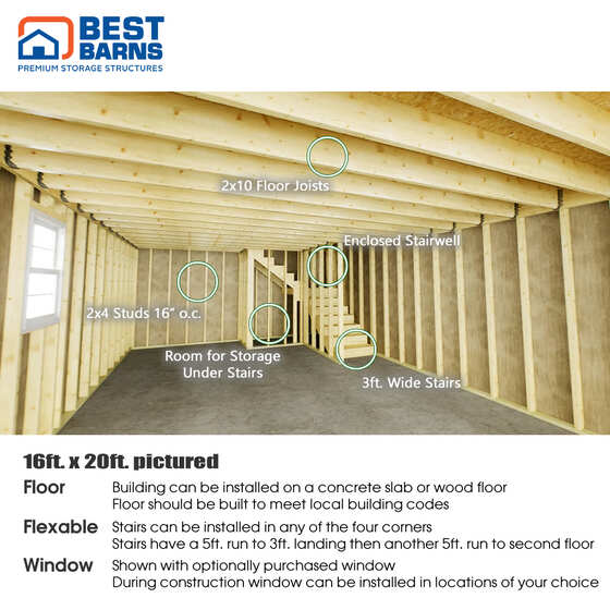 Handcrafted Homestead XL Barn Shed Kit