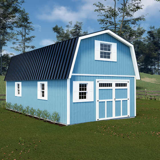 Handcrafted Homestead XL Barn Shed w/ Transom Doors 