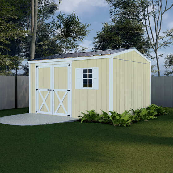 Handmade Haven Wood Shed Kit - Door on Eave