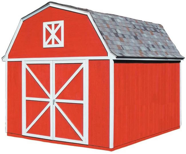 The Premier Handy Home Products Berkley 10x12 wood storage shed kit w ...