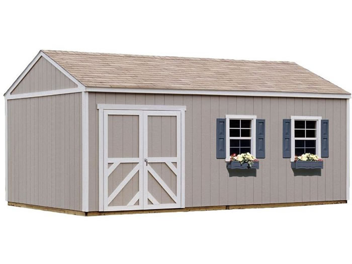 Handy Home Columbia 12x20 Wood Storage Shed Kit (18220-4)