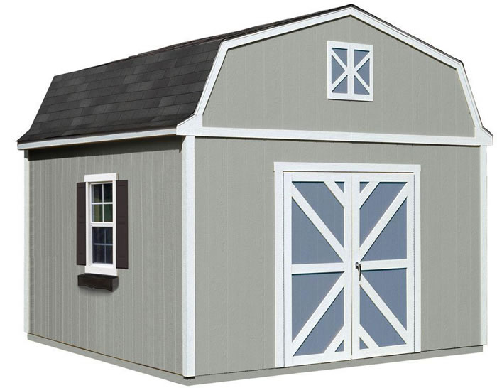 Handy Home Sequoia 12x12 Wood Storage Shed w/ Floor (18203-7)