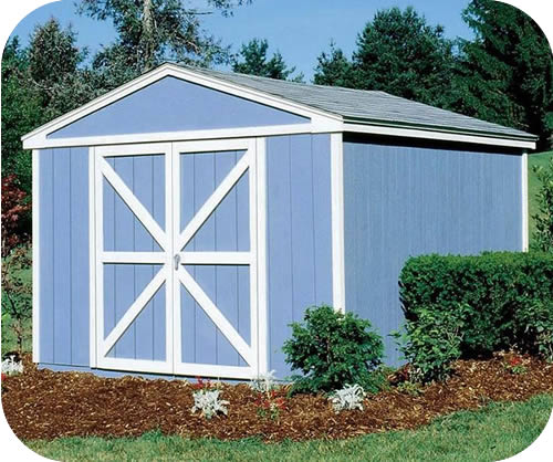 handy home somerset 10x8 wood storage shed kit 18501-4