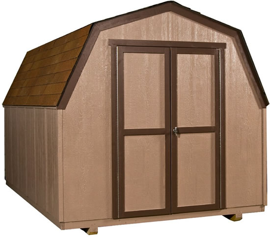 Handy Home Marco 8x12 Gambrel Shed Kit w/ Floor Handy Home Marco 8x12 Gambrel Shed Kit w/ Floor