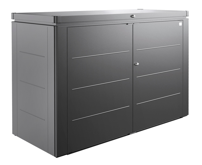Biohort HighBoard 200 - 7x3x4 Storage Locker - Dark Grey