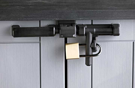 Keter Store-It-Out Prime Storage Shed Secured Lockable Doors