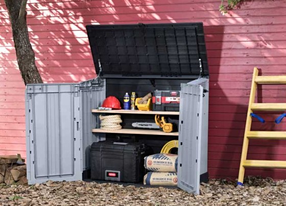 Keter Store-It-Out Prime Storage Shed as Tool Storage