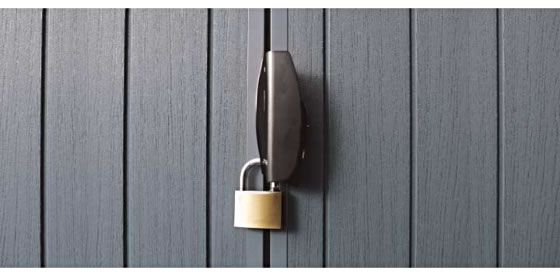 Keter Darwin 6x8 Outdoor Storage Shed Secured Lockable Doors