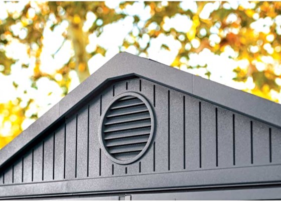 Keter Darwin 6x6 Outdoor Storage Shed Built-in Ventilation