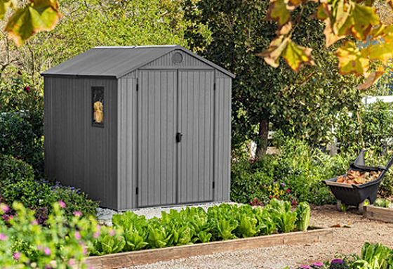 Keter Darwin 6x8 Outdoor Storage Shed Assembled