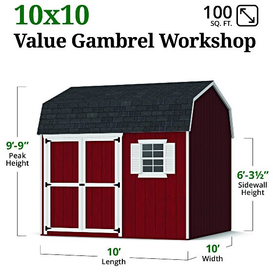 Value Workshop Barn Shed - Measurements