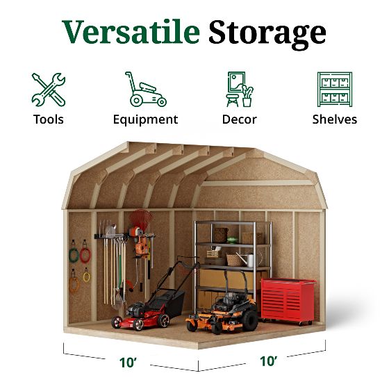 Tall Sidewalls & Generous Interior Space for More Storage