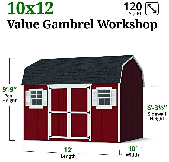 Value Workshop Barn Shed - Measurements