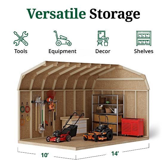 Tall Sidewalls & Generous Interior Space for More Storage