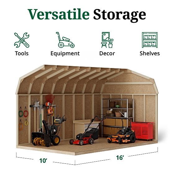 Tall Sidewalls & Generous Interior Space for More Storage