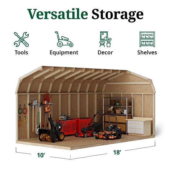 Tall Sidewalls & Generous Interior Space for More Storage
