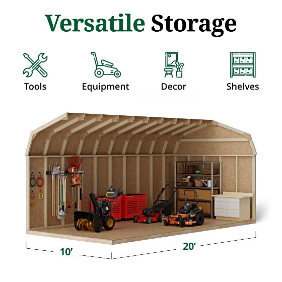 Tall Sidewalls & Generous Interior Space for More Storage