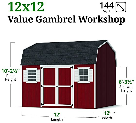 Value Workshop Barn Shed - Measurements