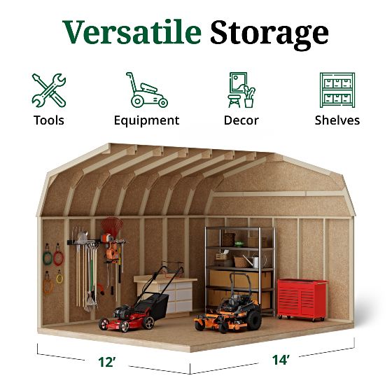 Tall Sidewalls & Generous Interior Space for More Storage