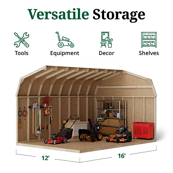 Tall Sidewalls & Generous Interior Space for More Storage