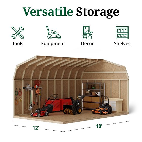 Tall Sidewalls & Generous Interior Space for More Storage