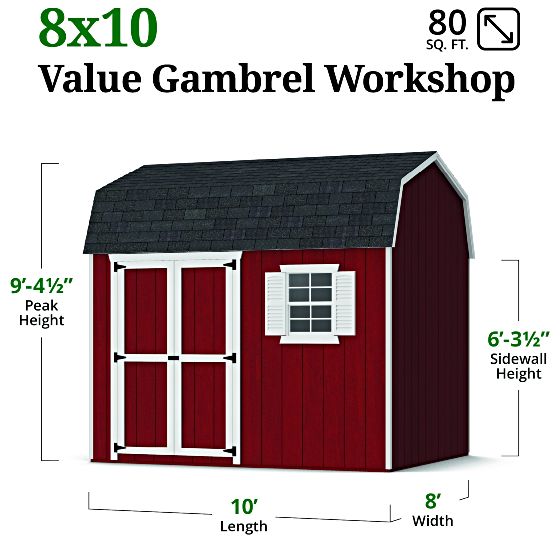 Value Workshop Barn Shed - Measurements