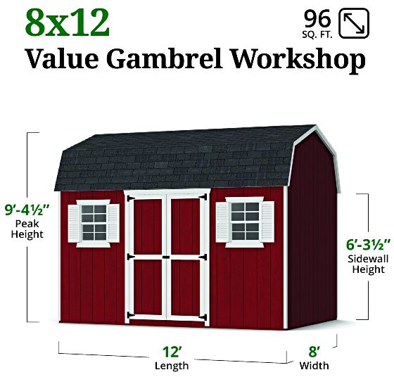 Value Workshop Barn Shed - Measurements