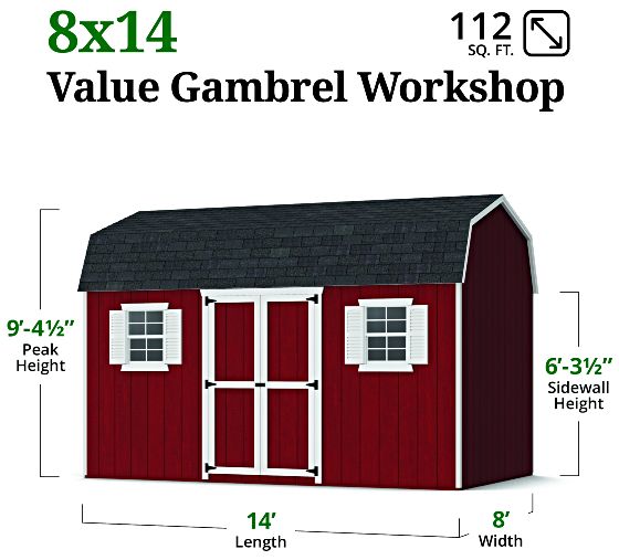 Value Workshop Barn Shed - Measurements